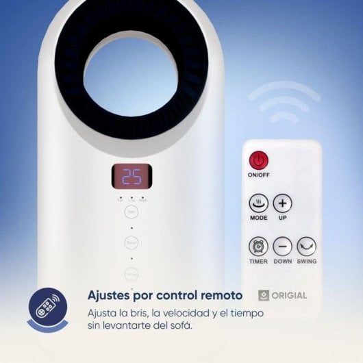 Aquecedor Termoventilador Origial HEATFREE 1500W Silencioso Sem Aspas