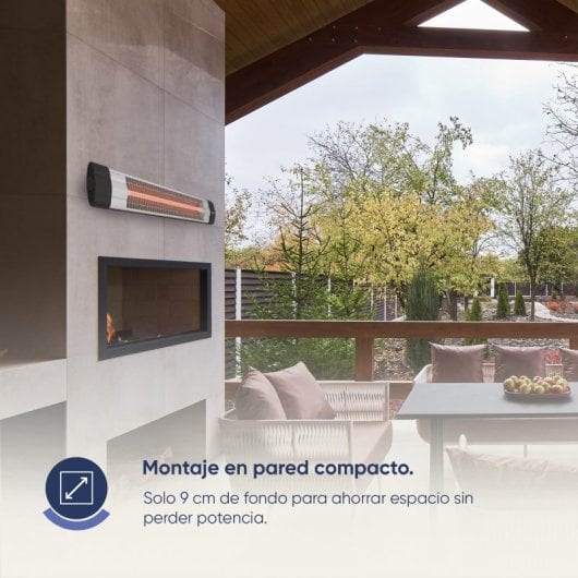 Origial WALL RADIANCE 2000W Estufa de infrarrojos, interior y exterior, de pared