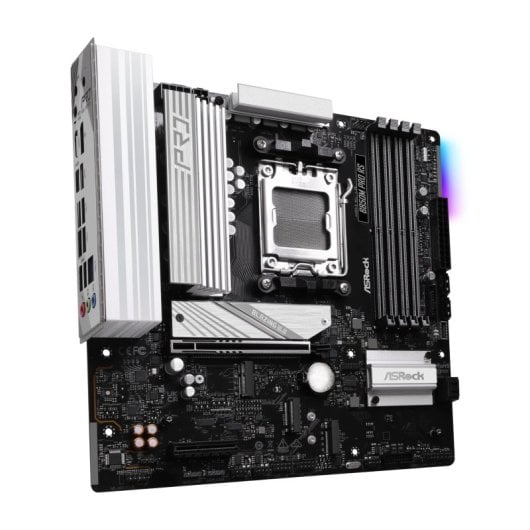 ASRock B850M Pro RS AM5 Micro ATX DDR5 PCIe 4.0/5.0 USB-C motherboard para jogos/criatividade