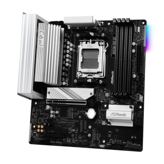 ASRock B850M Pro RS AM5 Micro ATX DDR5 PCIe 4.0/5.0 USB-C motherboard para jogos/criatividade