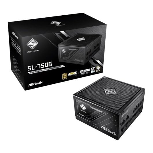 Fuente de Alimentación Asrock 750W Certificación 80 PLUS Gold Challenger CL-750G Protección Avanzada