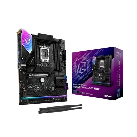 Carte mère Asrock B860 LGA 1851 ATX Phantom Gaming B860 Lightning WiFi DDR4 M.2