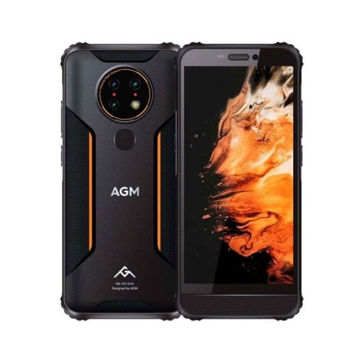 Smartphone AGM H3 4 Go 64 Go Double SIM IP68/69K MIL-STD-810H Caméra IR 5400 mAh NFC Noir