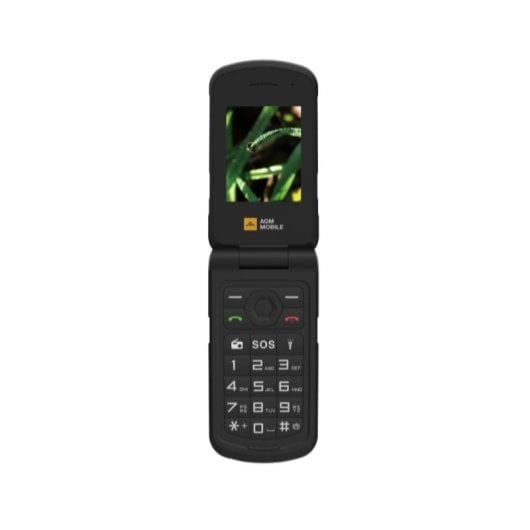 AGM M10 Flip 4G Dual-SIM-Mobiltelefon Schwarz MIL-STD-810H 1200 mAh Bluetooth 5.0