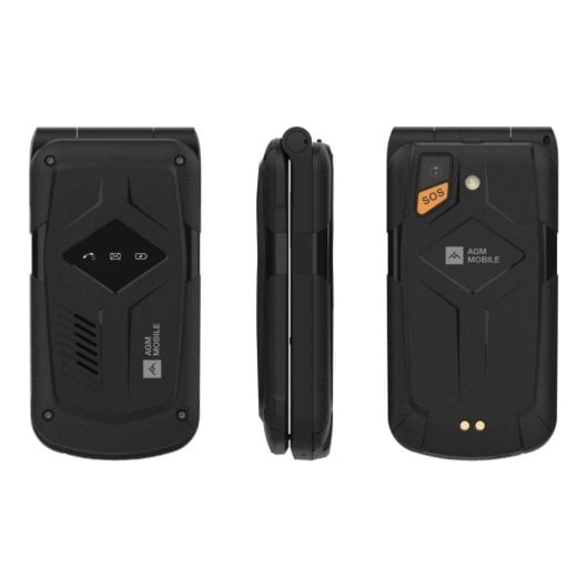 AGM M10 Flip 4G Dual-SIM-Mobiltelefon Schwarz MIL-STD-810H 1200 mAh Bluetooth 5.0