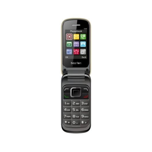 Beafon C245 2,4″ Dual-SIM-Handy Bluetooth MicroSD Kamera Blitz Champagner