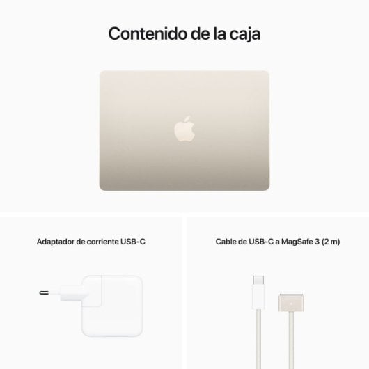 Replay Apple MacBook Air Apple M2 8 cœurs/16 Go/SSD 256 Go/GPU 8 cœurs/13,6" White Star reconditionné