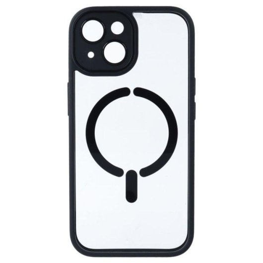 Funda para móvil La Casa de las Carcasas Bumper Compatible Magsafe Negra para iPhone 15 Plus