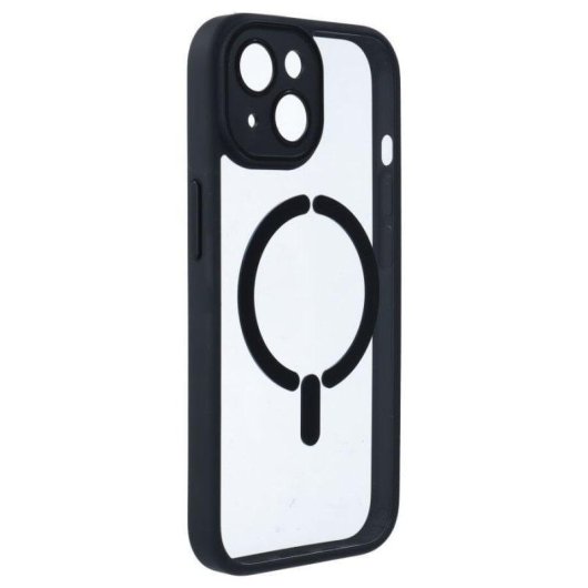 Funda para móvil La Casa de las Carcasas Bumper Compatible Magsafe Negra para iPhone 15 Plus