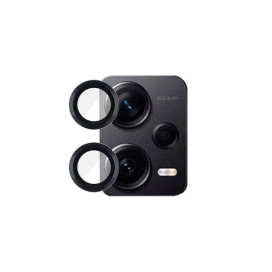 Funda para móvil La Casa de las Carcasas Cubre Objetivo Silicona Negra para Xiaomi Redmi Note 12 Pro Plus