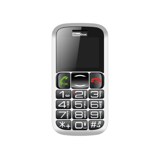 MaxCom MM461 BB 1,8″ Bluetooth FM-Radio 600 mAh Akku Schwarz/Silber