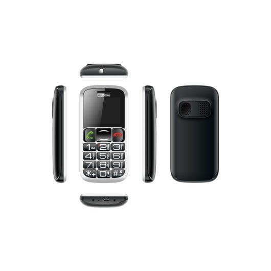 MaxCom MM461 BB 1,8″ Bluetooth FM-Radio 600 mAh Akku Schwarz/Silber