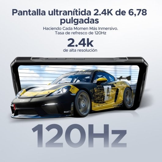 Smartphone Doogee V40 32GB RAM 512GB 5G Pantalla 120Hz Batería 8680mAh NFC WiFi 6E IP68