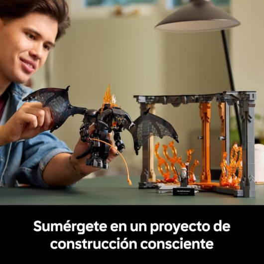 LEGO Icons Rincón entre Libros El Señor de los Anillos Balrog 10367 1201 piezas