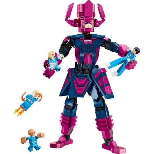 LEGO Marvel Conjunto 76316 Quarteto Fantástico Galactus, coleção de minifiguras com 427 peças