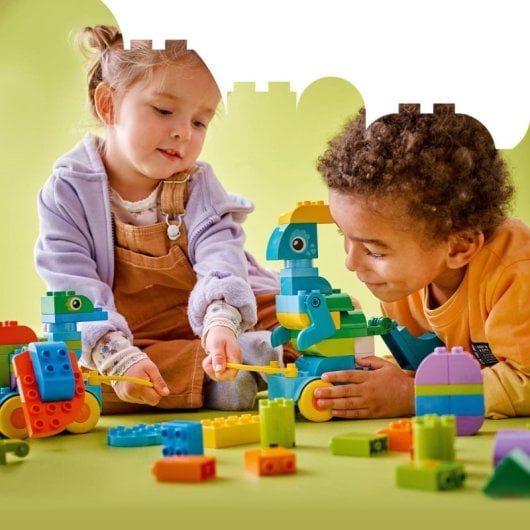LEGO DUPLO Brinquedo 10451 Dinossauros 3 em 1 108 peças com peças móveis
