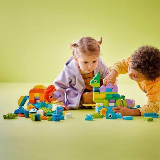 LEGO DUPLO Brinquedo 10451 Dinossauros 3 em 1 108 peças com peças móveis
