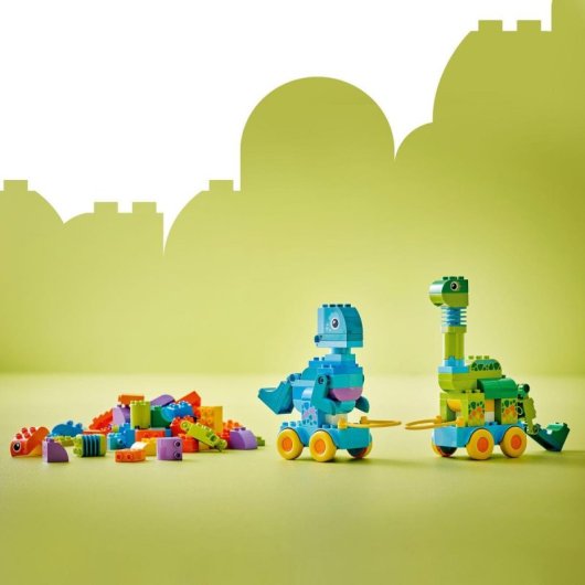 LEGO DUPLO Brinquedo 10451 Dinossauros 3 em 1 108 peças com peças móveis