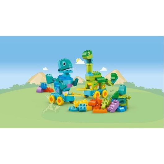 LEGO DUPLO Brinquedo 10451 Dinossauros 3 em 1 108 peças com peças móveis