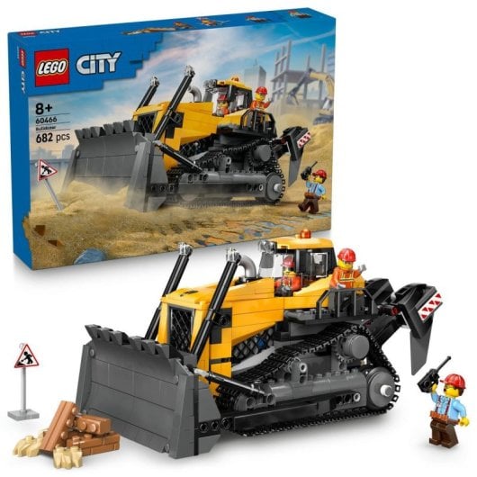LEGO City Yellow Bulldozer 60466 682 pièces 8+ Pistons de moteur et accessoires