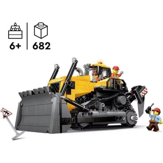 LEGO City Bulldozer Gelb 60466 682 Teile