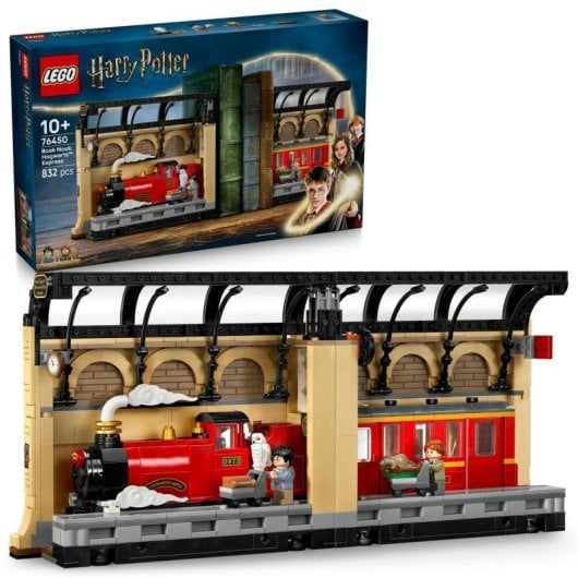 Set de construcción Lego Harry Potter 76450 Rincón entre Libros Expreso de Hogwarts 832 piezas