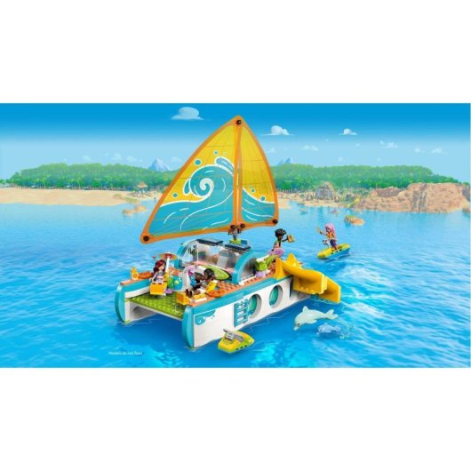 LEGO Friends 42664 Conjunto de construção Voyage Boat Adventure com 685 peças para maiores de 8 anos
