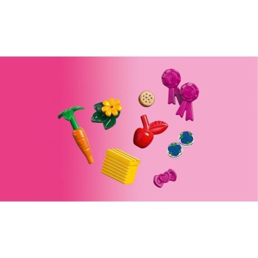 Conjunto de construção Lego Friends 42654 Pony Ranch e Stable, 727 peças, carruagem funcional e elevador