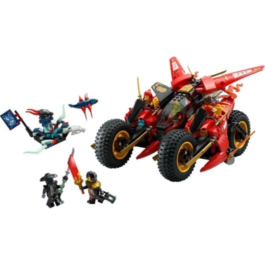 Conjunto de Veículos de Batalha Ninja 3 em 1 LEGO Ninjago 71844 com 561 Peças e 6 Minifiguras