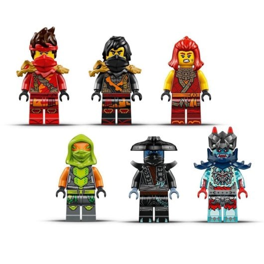 Conjunto de Veículos de Batalha Ninja 3 em 1 LEGO Ninjago 71844 com 561 Peças e 6 Minifiguras