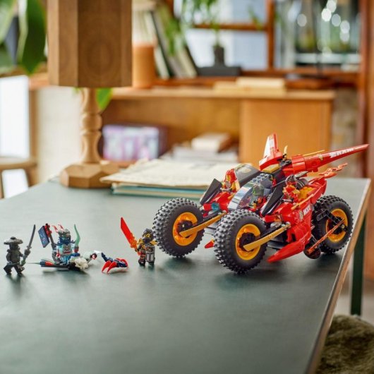 Conjunto de Veículos de Batalha Ninja 3 em 1 LEGO Ninjago 71844 com 561 Peças e 6 Minifiguras