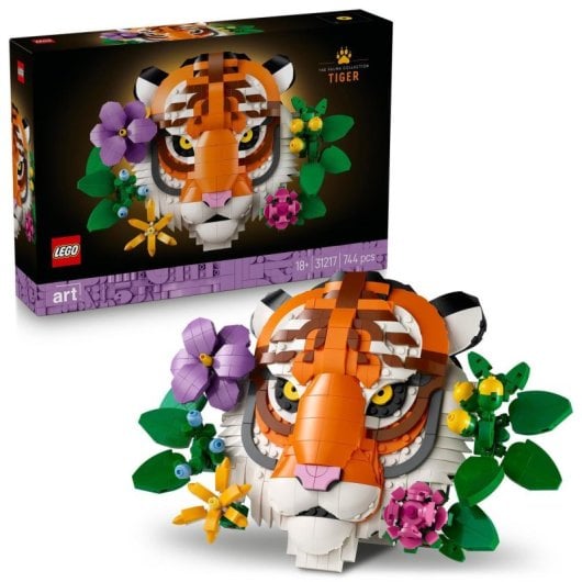 LEGO Art 31217 Tiger Nature Colors Ensemble de construction 744 pièces Adultes