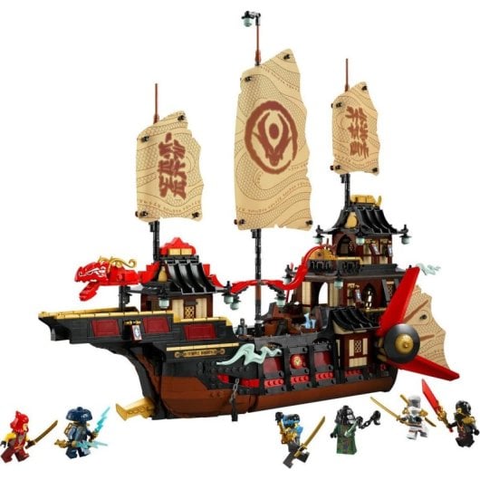 Conjunto LEGO Ninjago Temple Bounty 71848 com 2387 peças e 6 minifiguras para exposição
