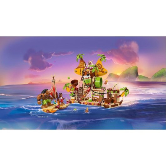 Set de construcción Lego Disney Barcaza de los Kakamora 43258 572 piezas 9 personajes