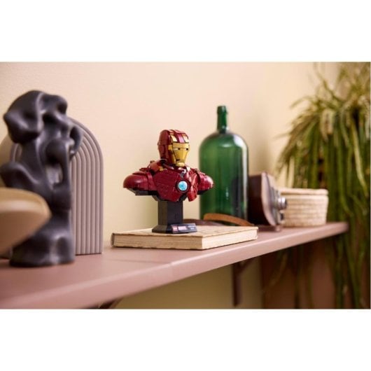 Busto di Iron Man MK4 Lego 76327 436 pezzi base espositiva minifigure adulti Marvel