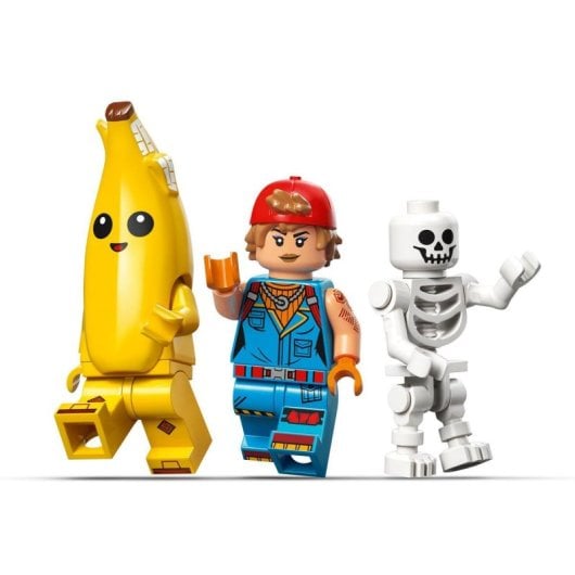 Conjunto de acampamento de bananas e velas de ignição LEGO Fortnite, 250 peças, figuras de lhama e lobo