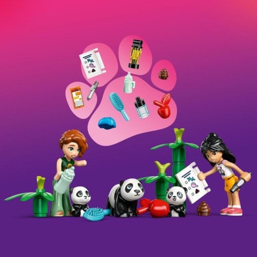 Lego Friends 42648 Panda Shelter Conjunto de construção com 243 peças Quad Tree House