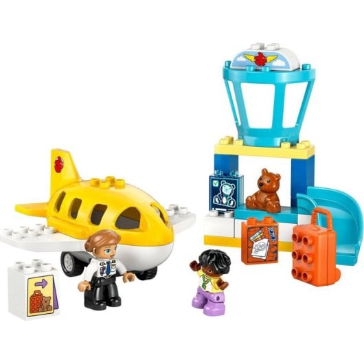 Lego DUPLO 10443 Erstes Mal am Flughafen Bauset, 23 Teile und Figuren