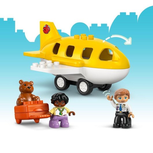 Lego DUPLO 10443 Erstes Mal am Flughafen Bauset, 23 Teile und Figuren