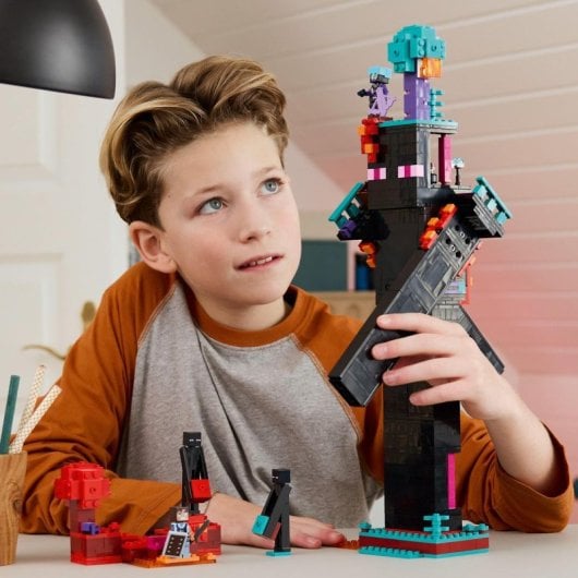 Set de construcción Lego Minecraft 21279 La Torre del Enderman 867 piezas modular