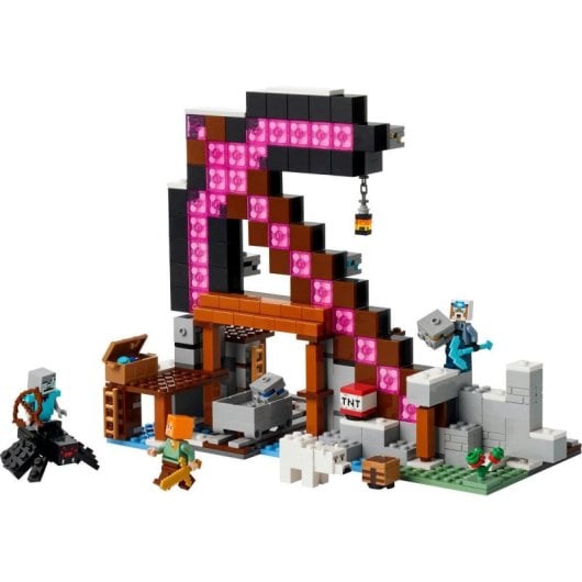 LEGO 21277 Pickaxe Mine Minecraft Set – 530 Teile, Minifiguren und Blaster