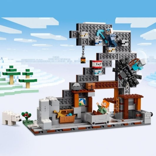 LEGO 21277 Pickaxe Mine Minecraft Set – 530 Teile, Minifiguren und Blaster