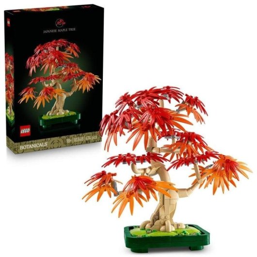 LEGO Botanicals 10348 Bonsai de Ácer Vermelho Japonês 474 peças