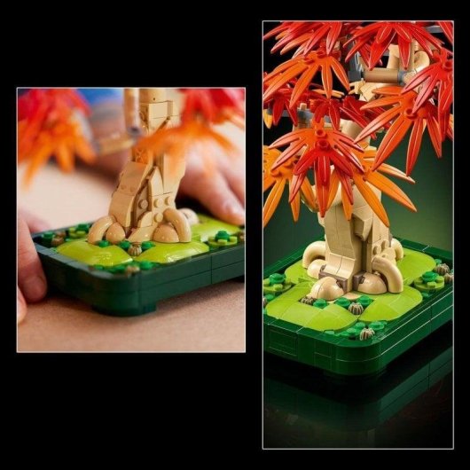 LEGO Botanicals 10348 Bonsai de Ácer Vermelho Japonês 474 peças
