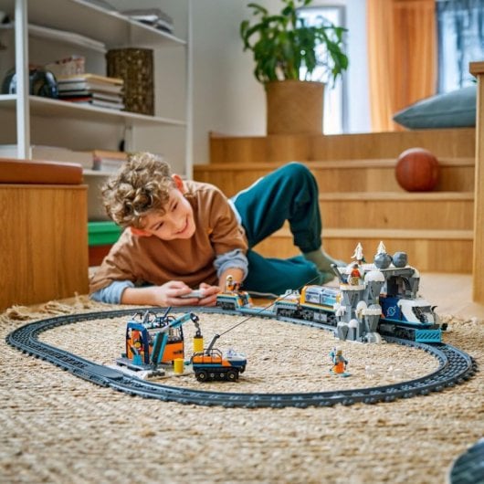 Conjunto de comboio Lego Arctic Express 60470 motorizado com 1517 peças e comando STEM