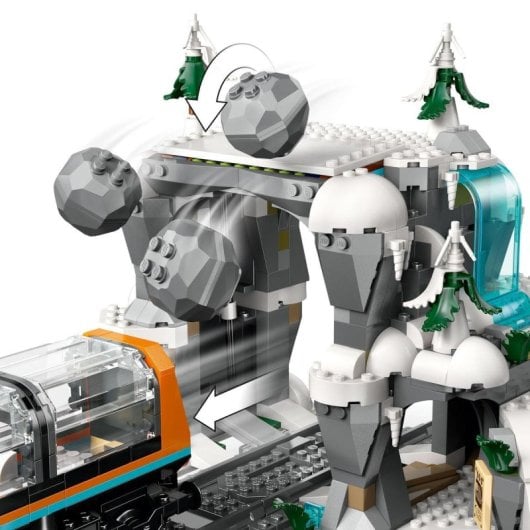 Conjunto de comboio Lego Arctic Express 60470 motorizado com 1517 peças e comando STEM