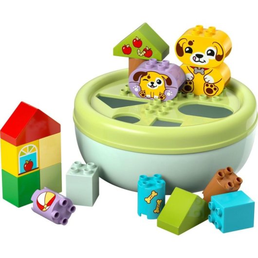 LEGO DUPLO 10441 Maison pour chiots Trieur de formes 17 pièces sans piles