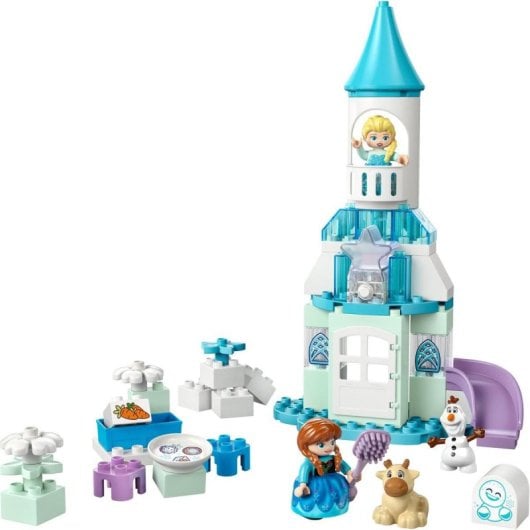 Juguete LEGO DUPLO Disney Frozen 10455 Fiesta en el Castillo de Anna y Elsa 54 piezas, luz y accesorios
