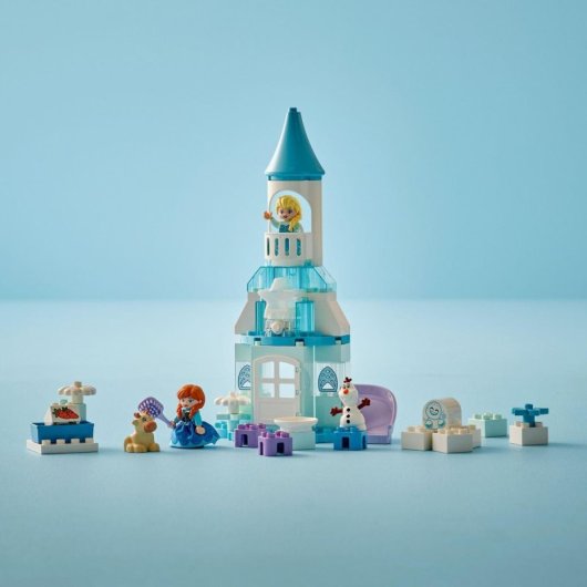 Juguete LEGO DUPLO Disney Frozen 10455 Fiesta en el Castillo de Anna y Elsa 54 piezas, luz y accesorios