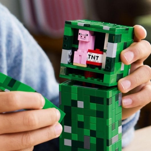 Lego Minecraft Creeper 21276 Figura de Acção Articulada 21cm 665 Peças Dinamite Oculta